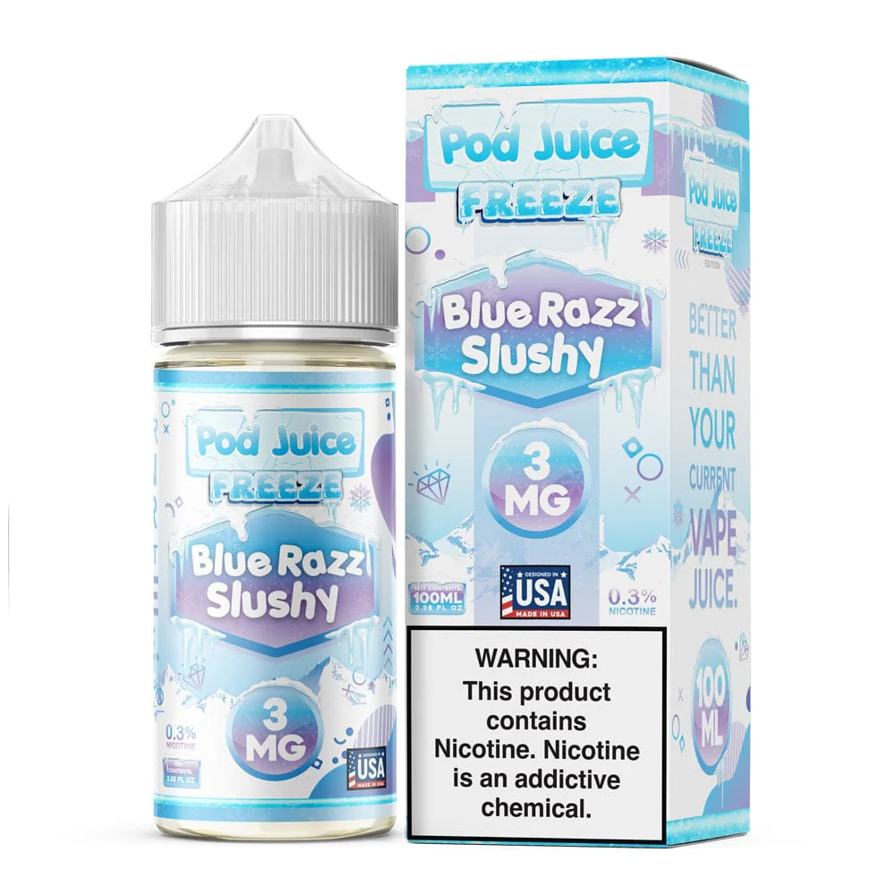 Blue Razz Slushy FREEZE - Pod Juice - 100mL