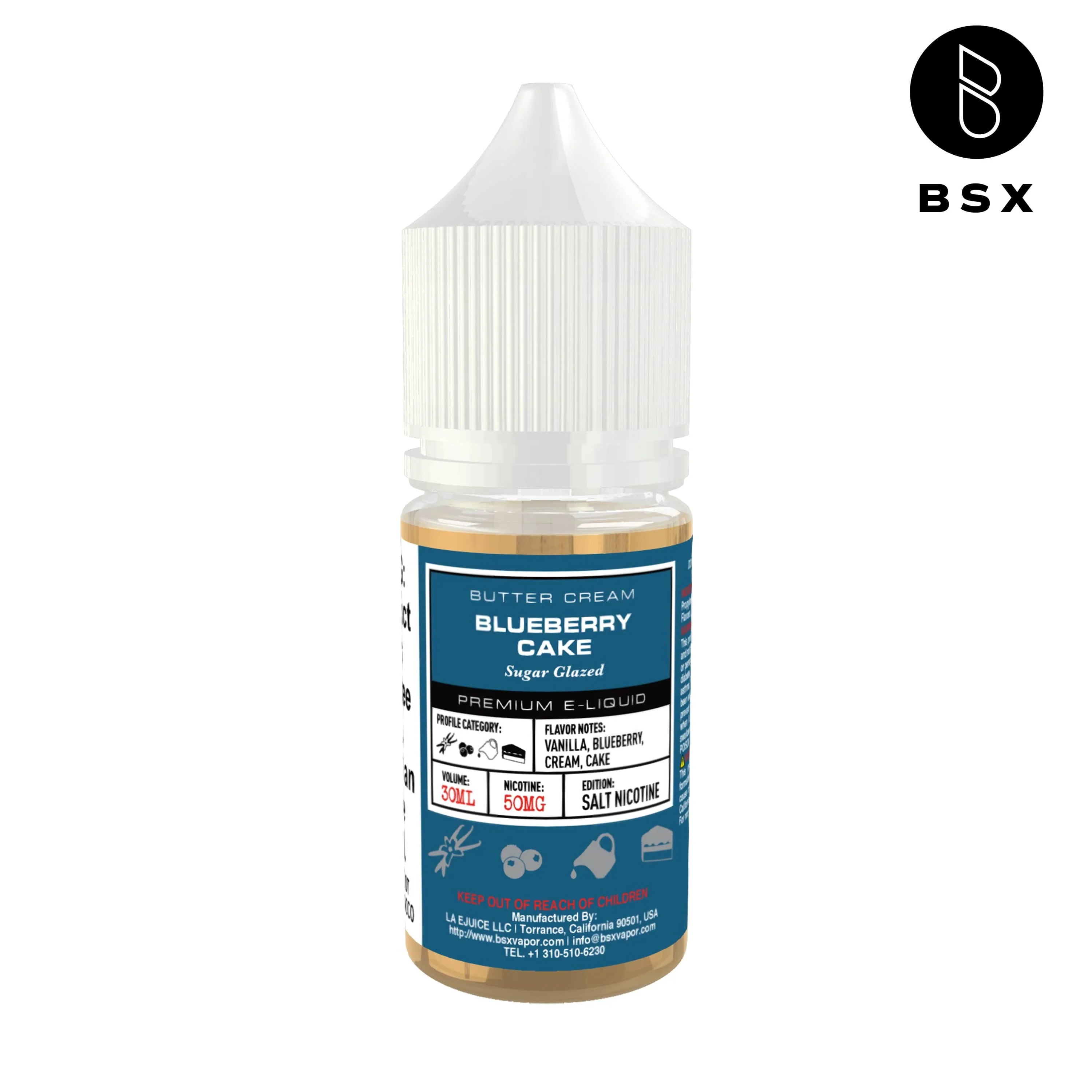 Blueberry Cake SALT - BSX Salts - 30mL - Image 2