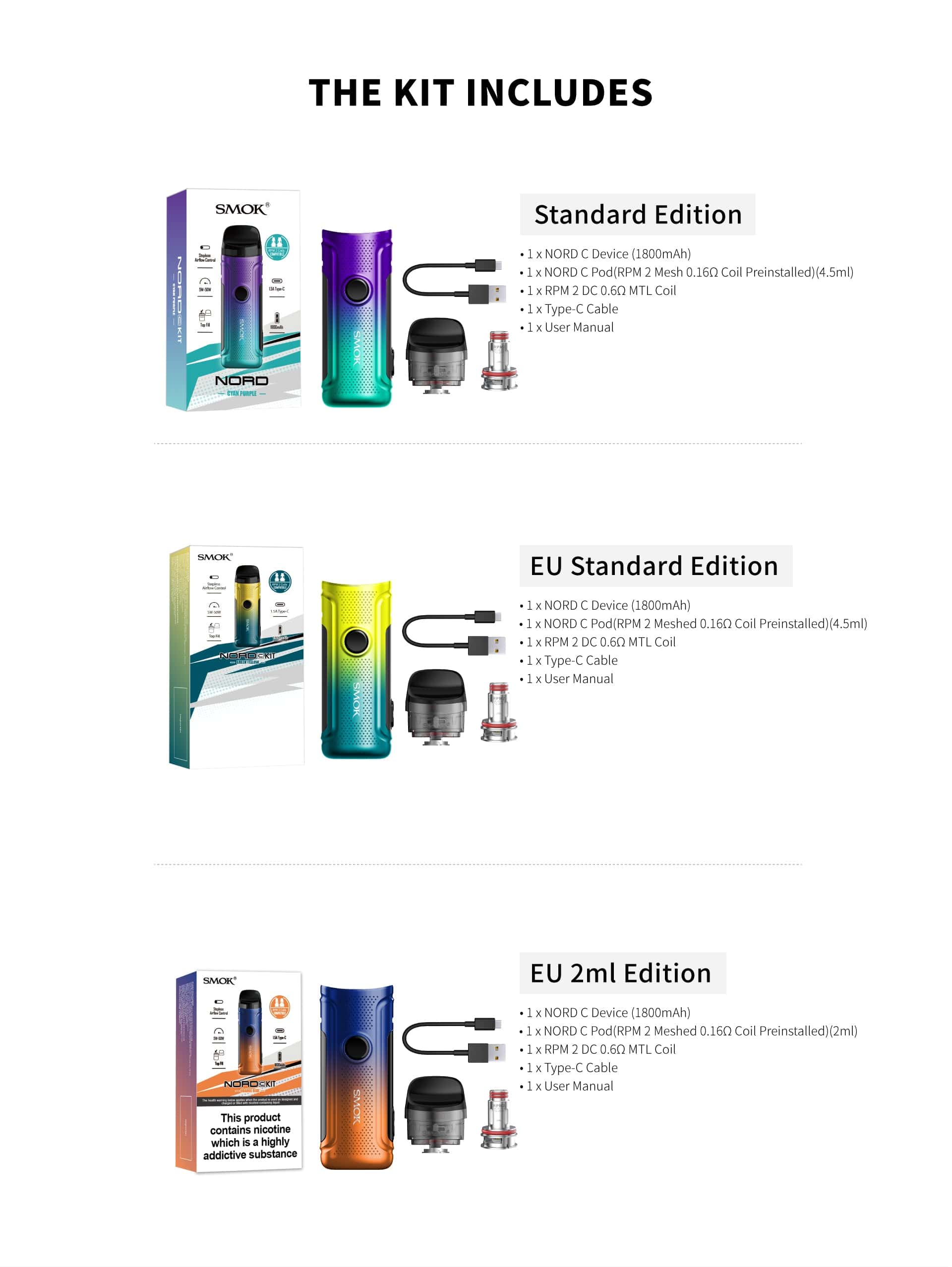 SMOK NORD C 50W Pod Kit - Image 12