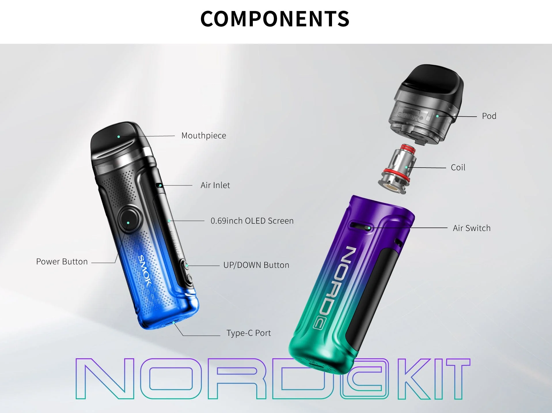 SMOK NORD C 50W Pod Kit - Image 9