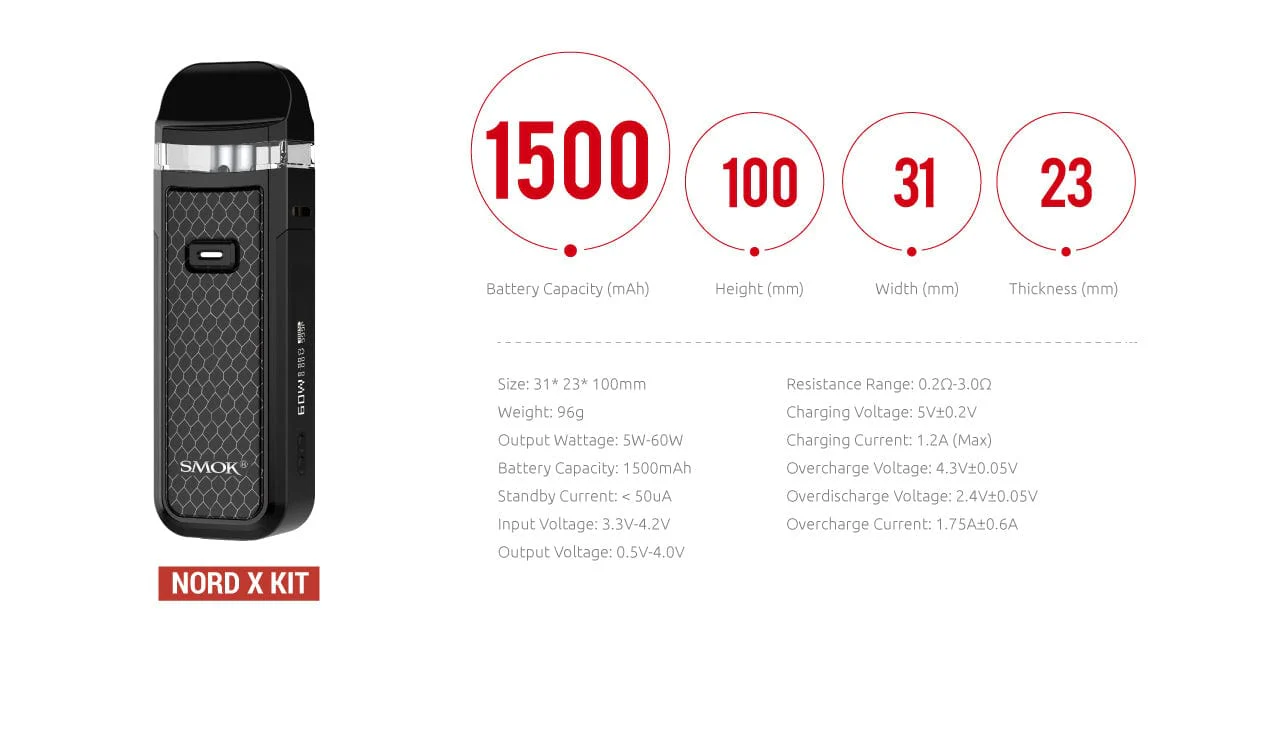 SMOK NORD X 60W Pod System - Image 11