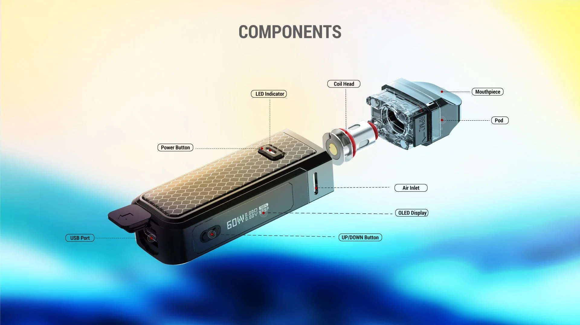 SMOK NORD X 60W Pod System - Image 8