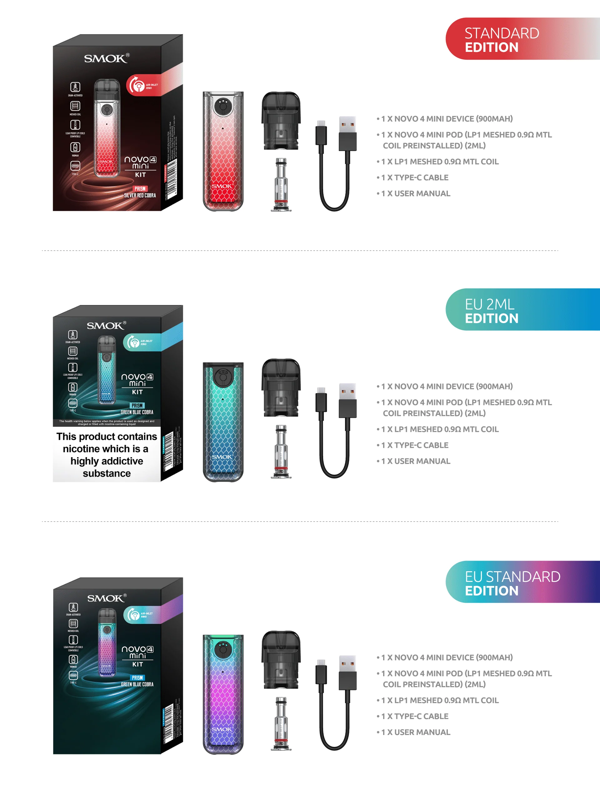 SMOK Novo 4 Mini 25W Pod System - Image 12